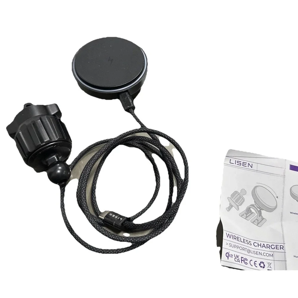 LISEN W119 Qi2 15W Car Wireless Charging Mount Round MagSafe Style Open Box